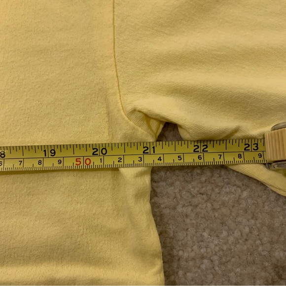 Purple Brand Yellow Long Sleeve T-Shirt 100% Cotton Mens Size Small S - Picture 10 of 10